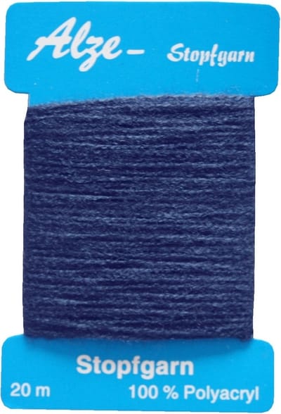 marine stopgaren - garenkaartje 20 m - polyacryl - kleur 815 - donker blauw garen om te stoppen