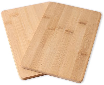 Michelino Bamboe Snijplank Set 2 Stuks – Snijplank – Broodplank – Serveerplank – Houten Snijplanken – FSC® Bamboe – Keuken Plank – 22x14 cm – Compact