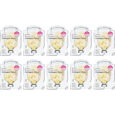 Leaders, I'm Phyto Collagen Beauty Mask, 10 sheets, 25ml (0.84fl oz) each beige