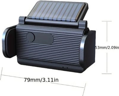 Musthavz Autohouder voor Smartphones - met Ventilatorbevestiging - Laden op Zonne-energie - Zwart