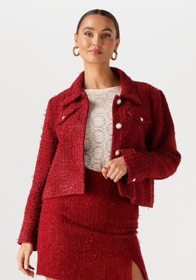 Ydence Jacket Wiske Jassen Dames - Winterjas - Rood - Maat S