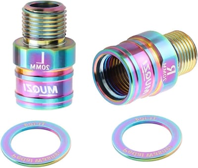 Verlengde Fietspedalen van Titanium Leggen, 1 Paar Pedal Extenders voor 9/16" Draad, Geschikt voor MTB en Racefietsen