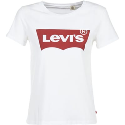 T-Shirt Levi's The Perfect Tee Large Battwing White Grape 0053 - Fashion Wear - Vrouwen