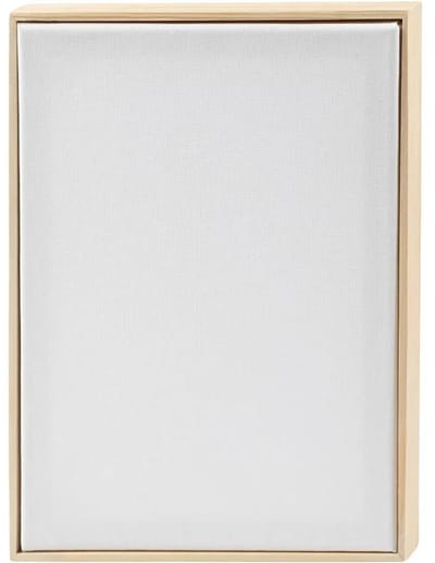 Creativ Company Gespannen canvas met lijst A4 21x29,7 cm 280 gr Wit