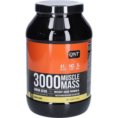 QNT - Weight gainer: Muscle Mass 3000 Banaan (1,3kg)