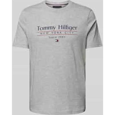 T-shirt met labelprint