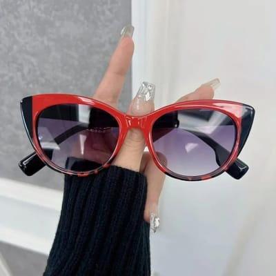 Hoge Kwaliteit Casual Retro Kattenoog Zonnebril Dames Heren Vintage Vierkant Vrouwelijk Mannelijk Bril Compact Montuur Mode Oculos Other