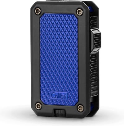 Colibri Rally Gas Aansteker - Jet Flame - Gasaanstekker Windproof - Navulbaar - Blauw