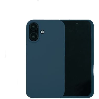 Ceezs siliconen hoesje geschikt voor de Apple iPhone 16 hoesje - siliconen back cover met ideale prijs/kwaliteit verhouding - Telefoonhoesje met valbescherming - Siliconen TPU hoesje (donkerblauw)