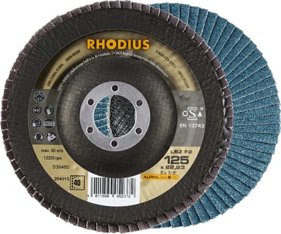 Lamellenschijf - 10 stuks - 125*22 - Rhodius - Korrel 40 - Lamellen schijven