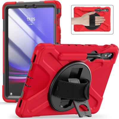 Coverup Tablethoes geschikt voor Samsung Galaxy Tab S10 Lite / S10 FE / S9 FE / S9 / S8 / S7 Hoesje - Heavy Duty Case - Rood