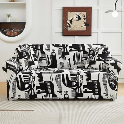 Rekbare Sofakussens voor Woonkamer Anti-slip Sofahoes met Elastische Onderkant Huisdier Vriendelijk Bankhoes Meubelbeschermer 1pc1-seat 90-140cm