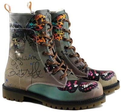 GOBY Fashion Butterfly Laarzen – Handmade – Vegan Leer – Dames – Maat 35
