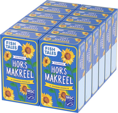 Fish Tales - Horsmakreel - 12 pack - MSC - Zonnebloemolie