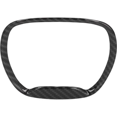Zelfklevende Stuurwielbekleding Vervanging voor Jeep Grand Cherokee SRT8 2014‑2019 Koolstofvezelstijl gray