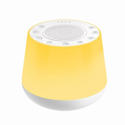 White Noise Machine - Slaapapparaat met 32 Onherhalende Natuurlijke Kalmerende Geluiden, Geheugenfunctie, Geluidstherapie Timer, Geschikt voor Baby's, Kinderen en Volwassenen