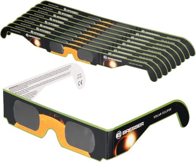 Bresser Eclipsbril - 10 stuks - Zonsverduistering - Zonwaarnemingen - Veilig
