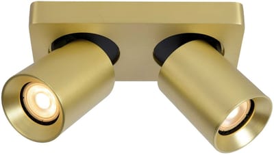 Artdelight Moderne Opbouwspots GU10 Megano 2 Lichtpunten Rechthoek Goud Metaal Slaapkamer Gang/Hal Keuken Dimbaar