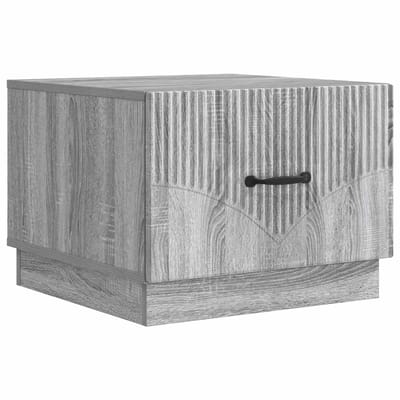 vidaXL - Salontafel - Grijs - sonoma - 49 - x - 50 - x - 37 - cm - Bewerkt - hout