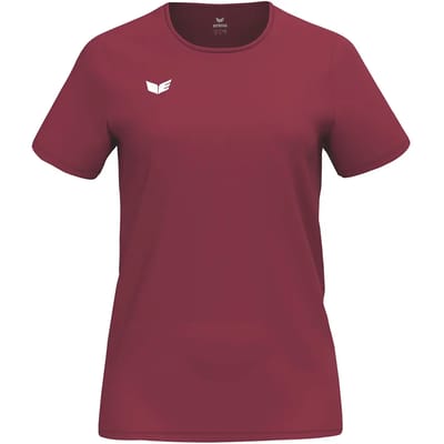 Erima Intro Functioneel T-Shirt Dames - New Bordeaux | Maat: 34