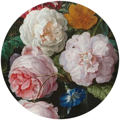 Plexiglasschilderij De Heem Stilleven met bloemen - Ø 70 - Acrylglas - REINDERS