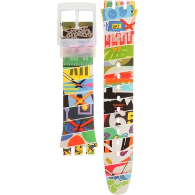 Swatch Plastic - Originals Large (41mm) SUO/SO29/SO32 ASUOZ170 SUOZ170 White Loop band