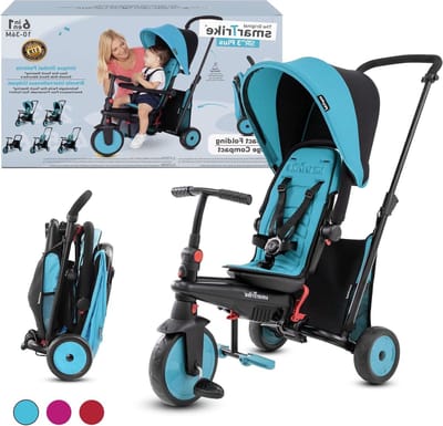 Opvouwbare Driewieler - Kinderdriewieler Peuter - Buiten Spelen - 6-in-1 Meerdere Stappen - N.v.t. - Blauw