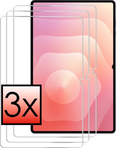 Screenprotector - 3 Stuks - Geschikt voor Samsung Galaxy Tab S11 Ultra - Extra Sterk - Beschermglas - Gehard Glas - Tempered Glass - Screen Protector - Bescherm Cover