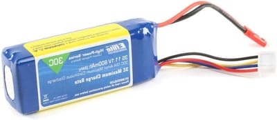 RC Modelbouw Batterij - Lipo Accu - Model Vliegen - Hoge Ontlaadstroom - 800 mAh 11.1V - Blauw Wit Geel