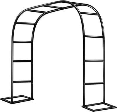 Metalen Tuinboog voor Klimplanten en Rozelaars - Robuuste Archway voor Tuin of Feesten (200x230x40CM)