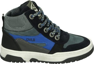 Develab - 45365 - Half-hoogJongensKindersneakers - Kleur: Blauw - Maat: 26