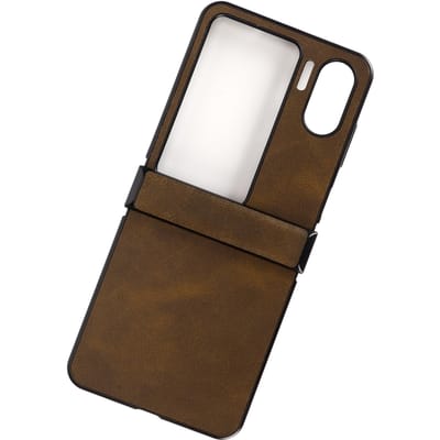 Hoesje voor Oppo Find N2 Flip Synthetisch Leer Ultra Dun Schokbestendig Telefoon Beschermhoes voor Oppo Find N2 Flip camouflagegroene kleur