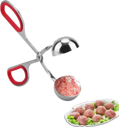 RVS Gehaktbal Maker met Handvat, Ideaal voor Gehakt, Rijst, Vis en IJsballen in de Keuken