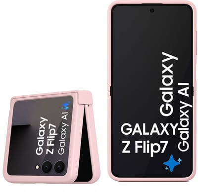Technow hoesje geschikt voor Samsung Galaxy Z Flip 7 - Liquid Back Case - Cover - Roze