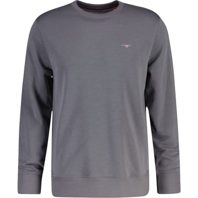 Gant Trui Shield C-Neck Sweat Midden Grijs / male