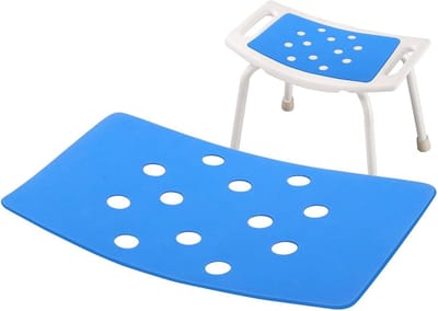 Douchekussen - Zitmat Kruk - Comfortabel Douchen - Antislip EVA Schuim - 35 x 24 cm - Meerkleurig