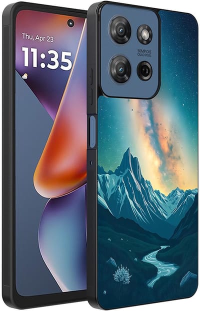 Smartphonica Telefoonhoesje Geschikt voor Motorola Moto G 2025 met Sterrenhemel Opdruk - TPU Backcover Case With Space And Milkyway Design geschikt voor Motorola Moto G 2025