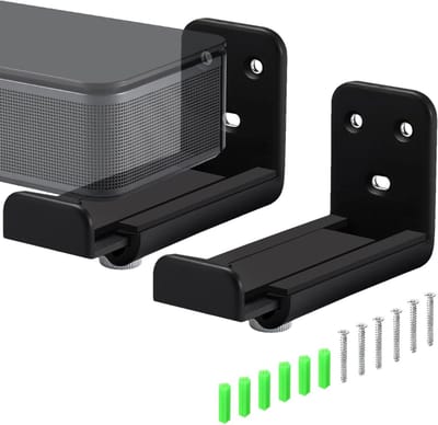 Wandhouder Soundbar - Verstelbare Steun - Thuisbioscoop - Diepte Instelbaar - Tot 137 cm - Zwart