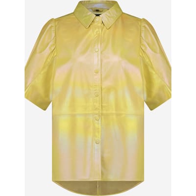 Ibana Tasha Metallic Buttery Yellow Size: 34 | Blouses Outlet | Dames | Geel