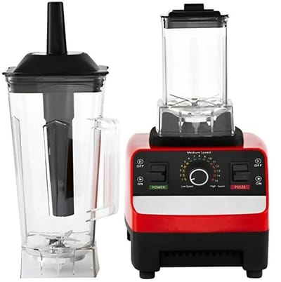 Aafinity Blender - Blender Smoothie - Juicer - Krachtige Blender - Keukenmachine - 2 liter - 6000W - Rood