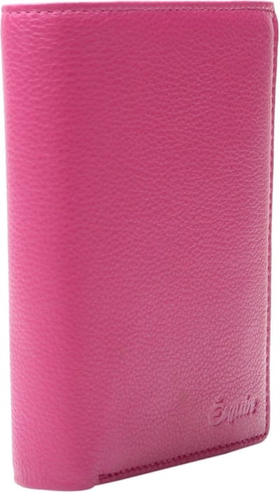 Esquire Leren Portemonnee Peru Wallet Pink Paars
