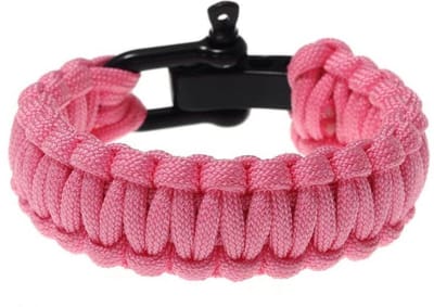 Behave - Roze paracord armband - Outdoor streetwear festival stijl