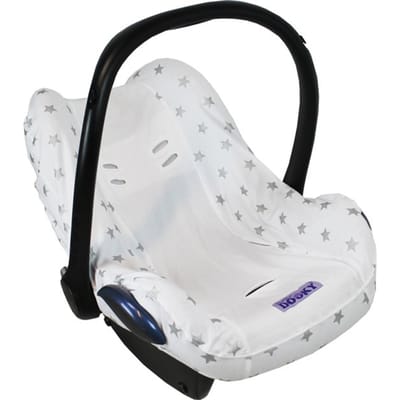 Dooky Seat Cover 0+ - White / Silver Stars