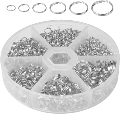 690 Stuks Splitringen en Bending Rings Set met Opbergdoos voor Sleutelhangers en Sieradencreaties, Ideaal voor DIY Projecten en Handwerk