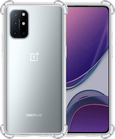 Hoesje - Geschikt voor OnePlus 8T - Sterk & Shockproof - Siliconen Case - Back Cover - Telefoon Hoes Shock Proof - Telefoonhoesjes - Transparant