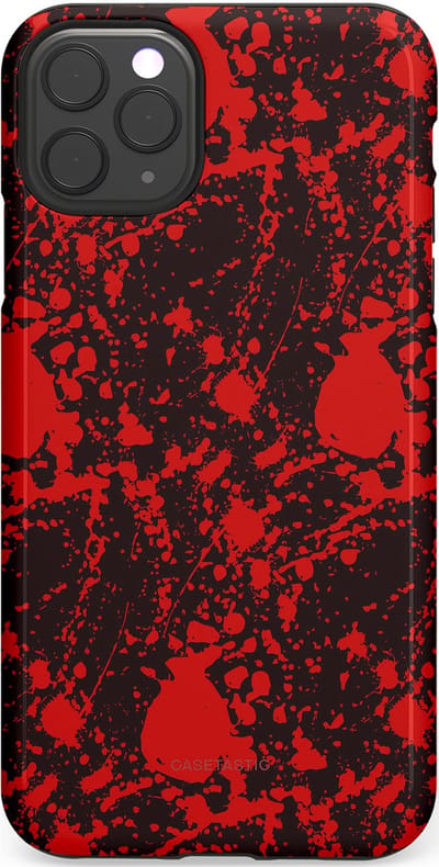 Casetastic Hoesje Geschikt voor Apple iPhone 11 Pro Max - Stijlvolle Beschermende Duo-layer Case - In de schaduw van bloed