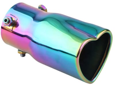Allecto - DB killer uitlaatdemper - motorfiets en auto - roestvrij staal - 136 x 75 mm - duurzaam en stijlvol - geluiddemper - geschikt voor versch...