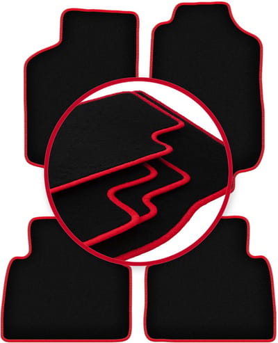 CARLUX-RED automatten voor: Saab 9-5 I Y3SE sedan, stationwagen (1997-2005)