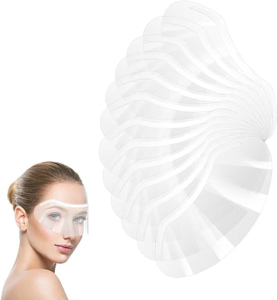 100 Stuks Plastic Gezichtsvisors voor Oogbescherming bij Kappen, Kleuren en Microblading voor Make-up en Wimperextensions