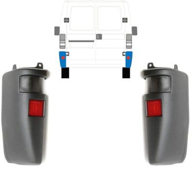 Achterbumper hoek voor Peugeot Boxer 1994-2002 / Links + Rechts / Set